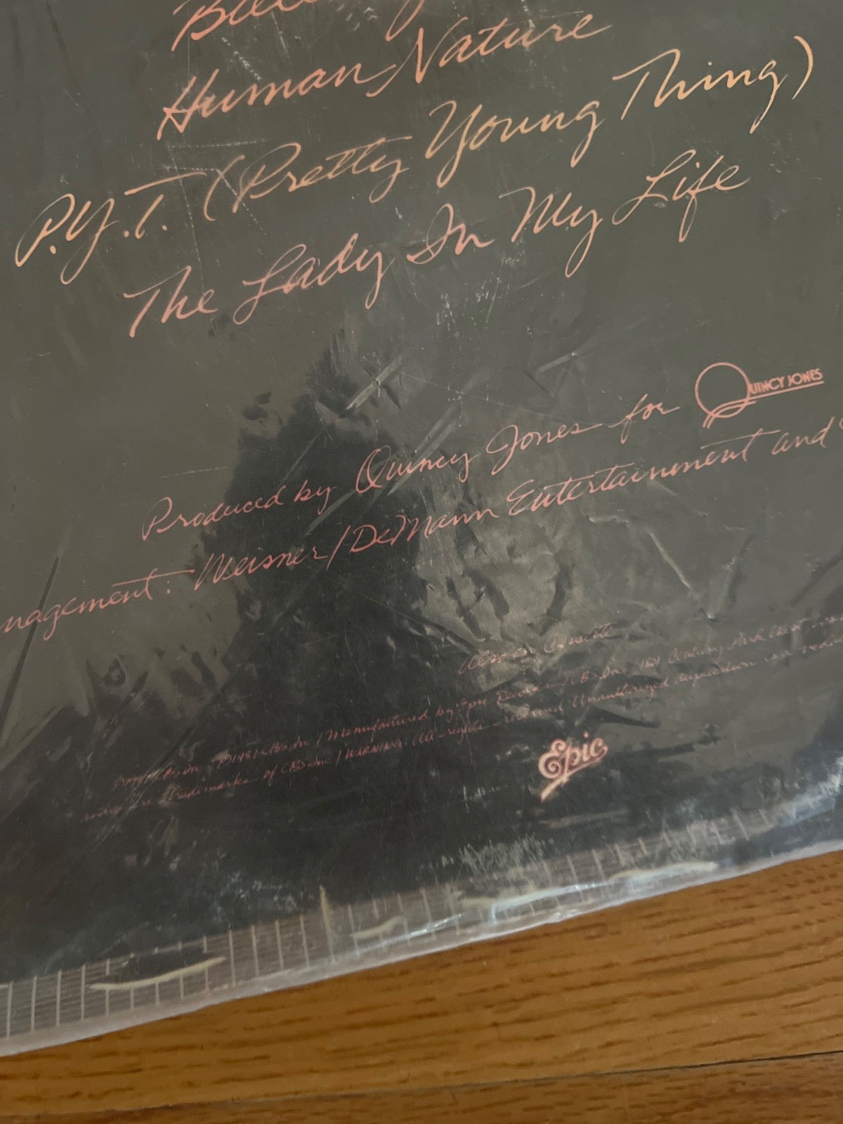 MICHAEL JACKSON THRILLER – RARE BACK COVER ERROR VINYL RECORD QE 38112 1st PRESS