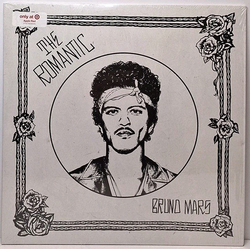 Bruno Mars The Romantic Record Limited Apple Red Color Vinyl Mint Condition