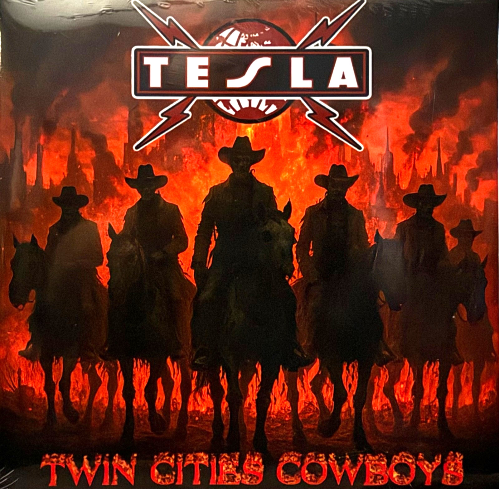 TESLA Twin Cities Cowboys 2 LP Orange Vinyl Live MN 2/22/2008 NEW Sealed UFO