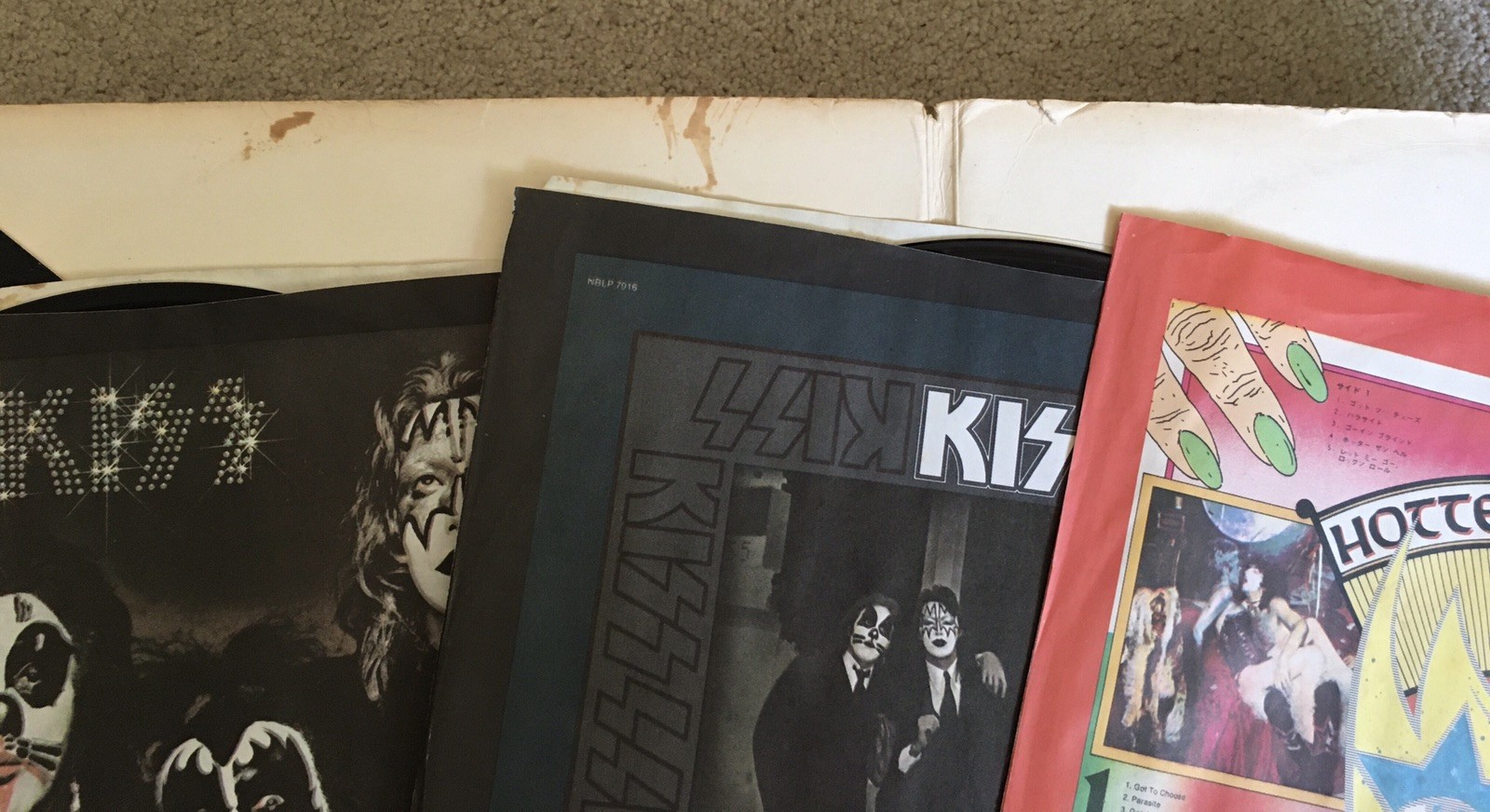 KISS – THE ORIGINALS, 3 LP records, 1st Press 1976, NBLP-7032 – EX w/ Extras