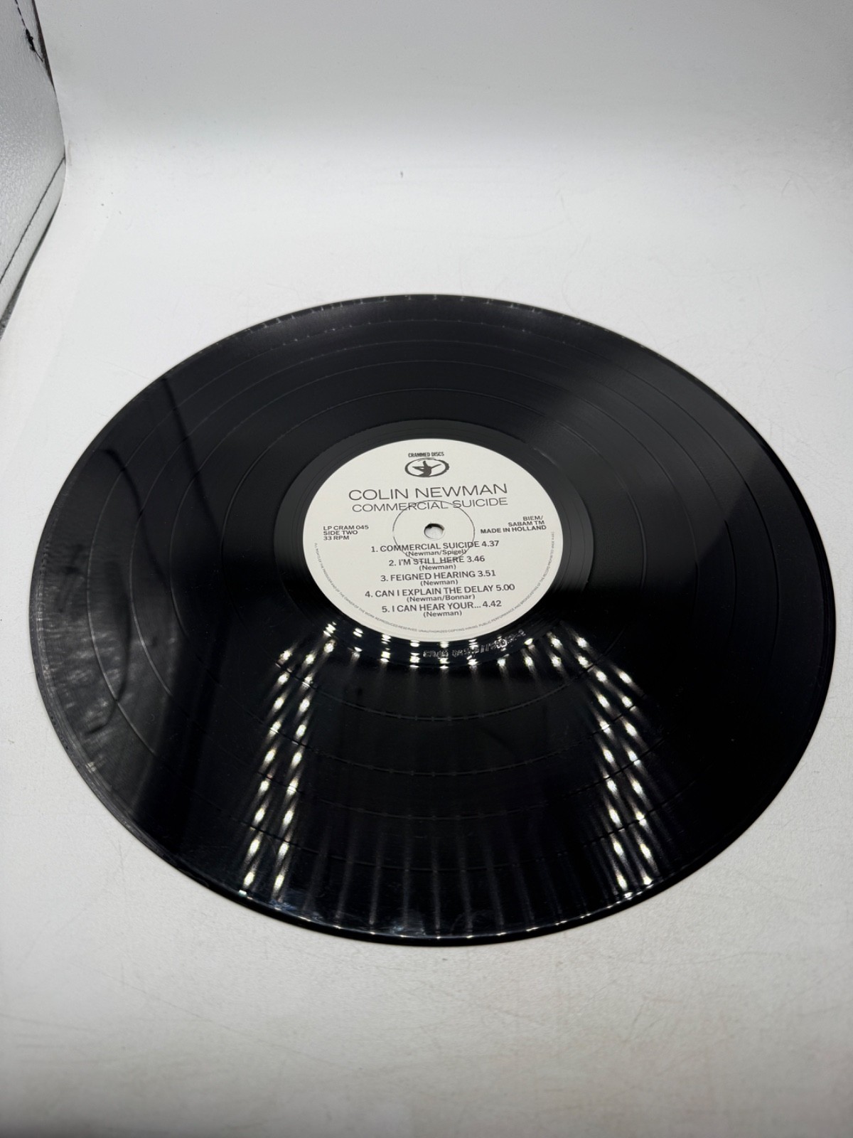 Colin Newman Commercial Suicide Vinyl Record Made in the United Kingdom