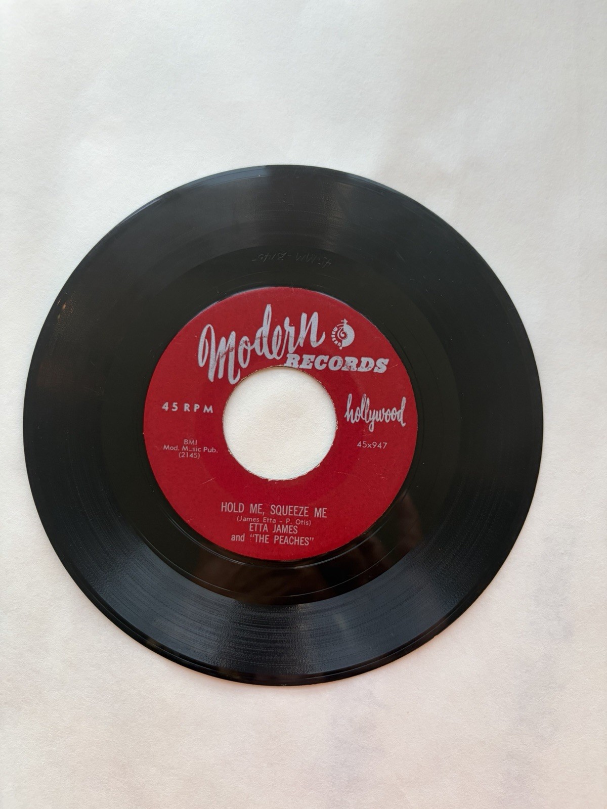 Etta James – Hold Me, Squeeze Me / The Wallflower 45 RPM Vinyl Record