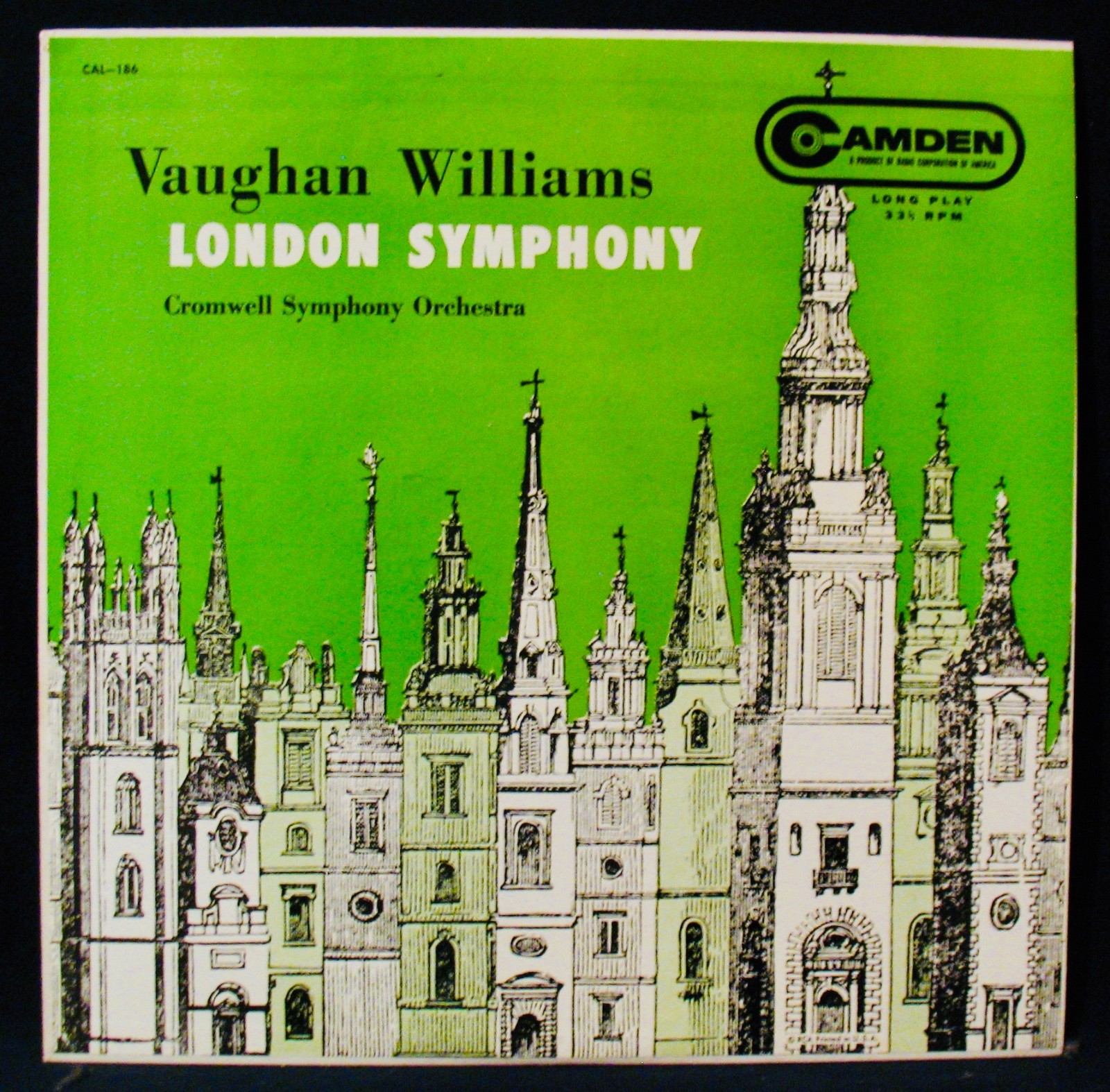 VAUGHAN WILLIAMS-LONDON SYMPHONY-Cromwell Symphony Orchestra-CAMDEN #CAL 186