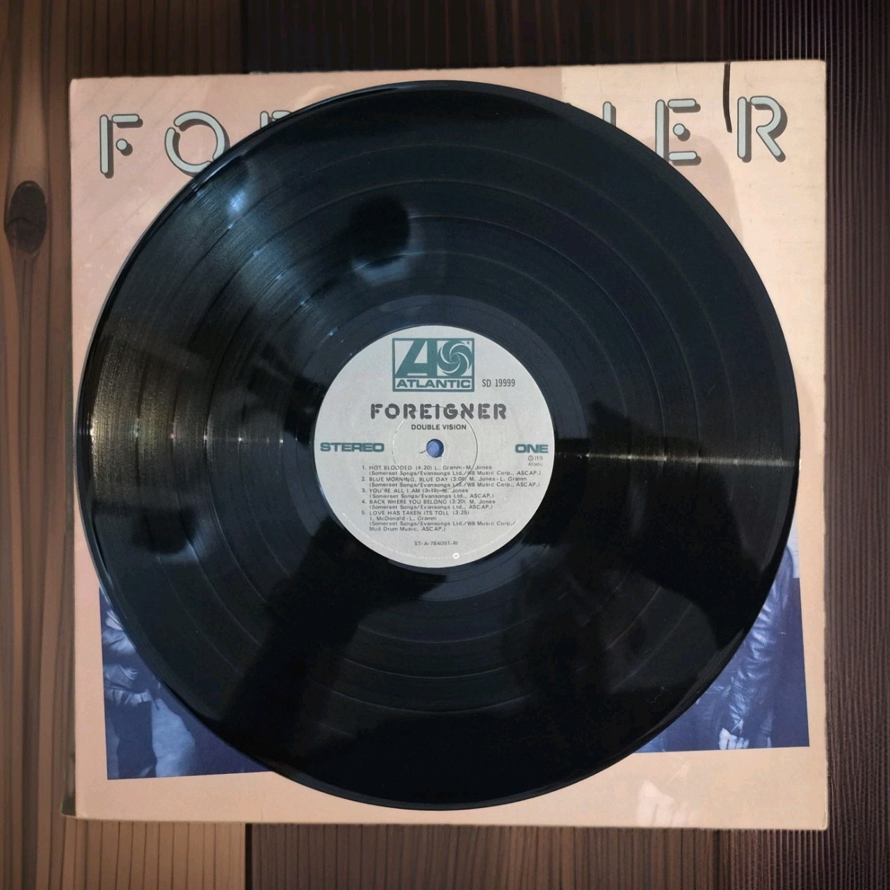 FOREIGNER/DOUBLE VISION/ATLANTIC SD19999/PRE-OWNED/ALL EXCELLENT CONDITION!!!