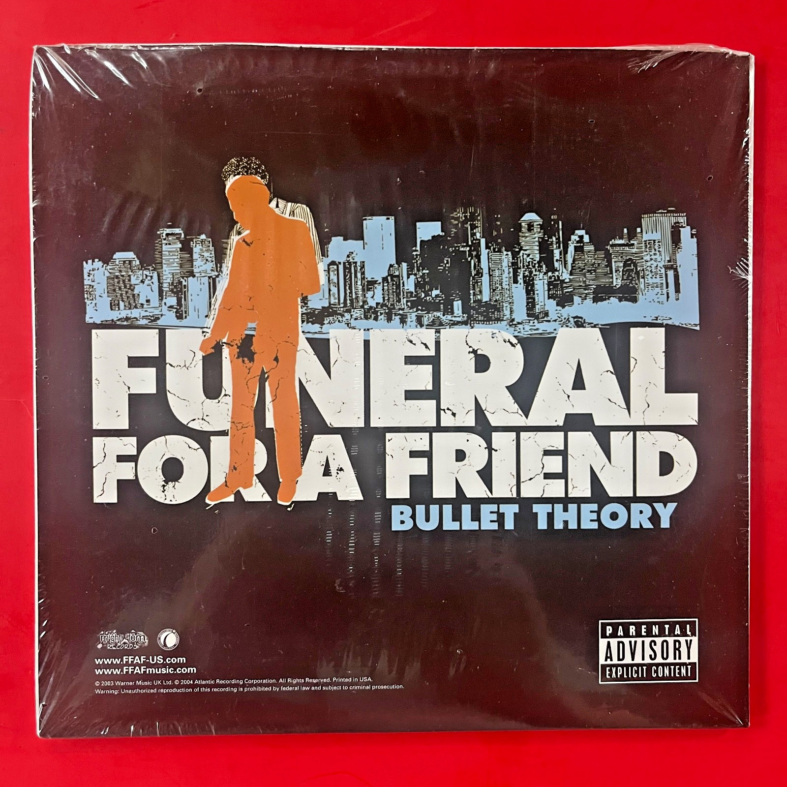 FUNERAL FOR A FRIEND + MOMENTS IN GRACE–split CLEAR VINYL 45 RPM 7″–sealed NEW