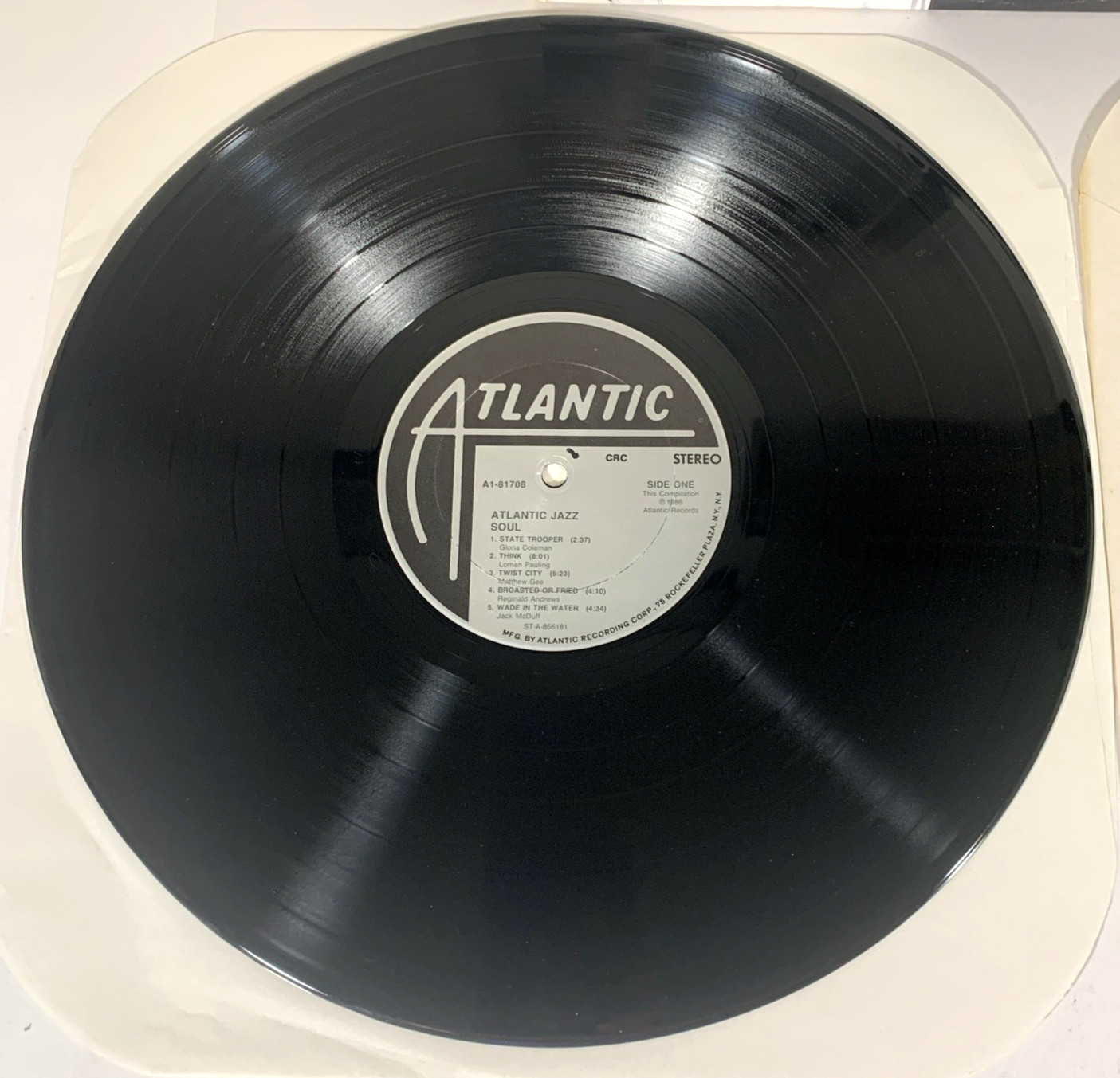 Atlantic Jazz Soul 2LP Gatefold 1986 Various Artists Vinyl MINT CRC Press