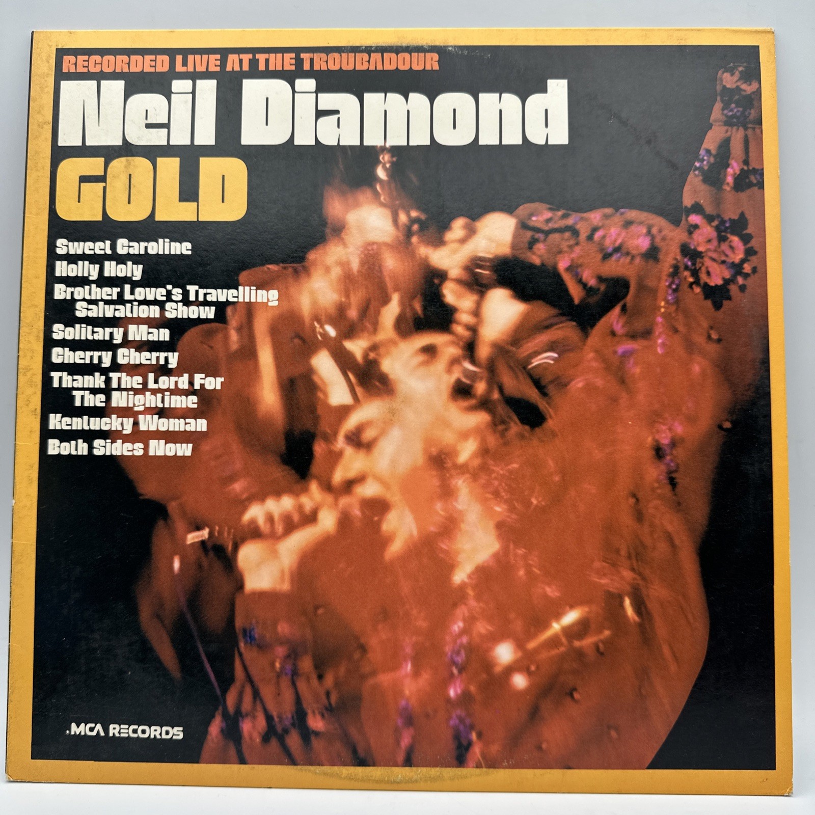 Neil Diamond GOLD LP Record Album SWEET CAROLINE Excellent Vinyl+Cover +sleeve
