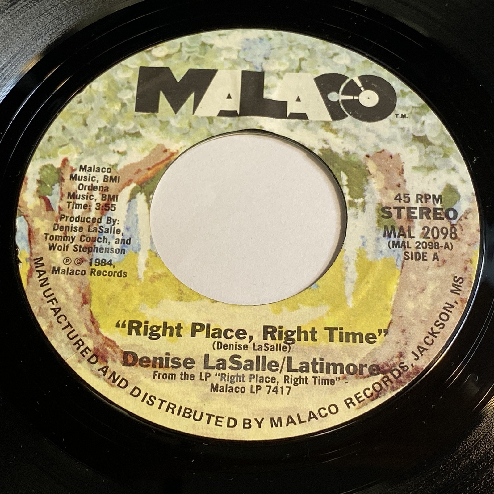 Denise LaSalle: Right Place Right Time / He’s Not Available 45 – Soul