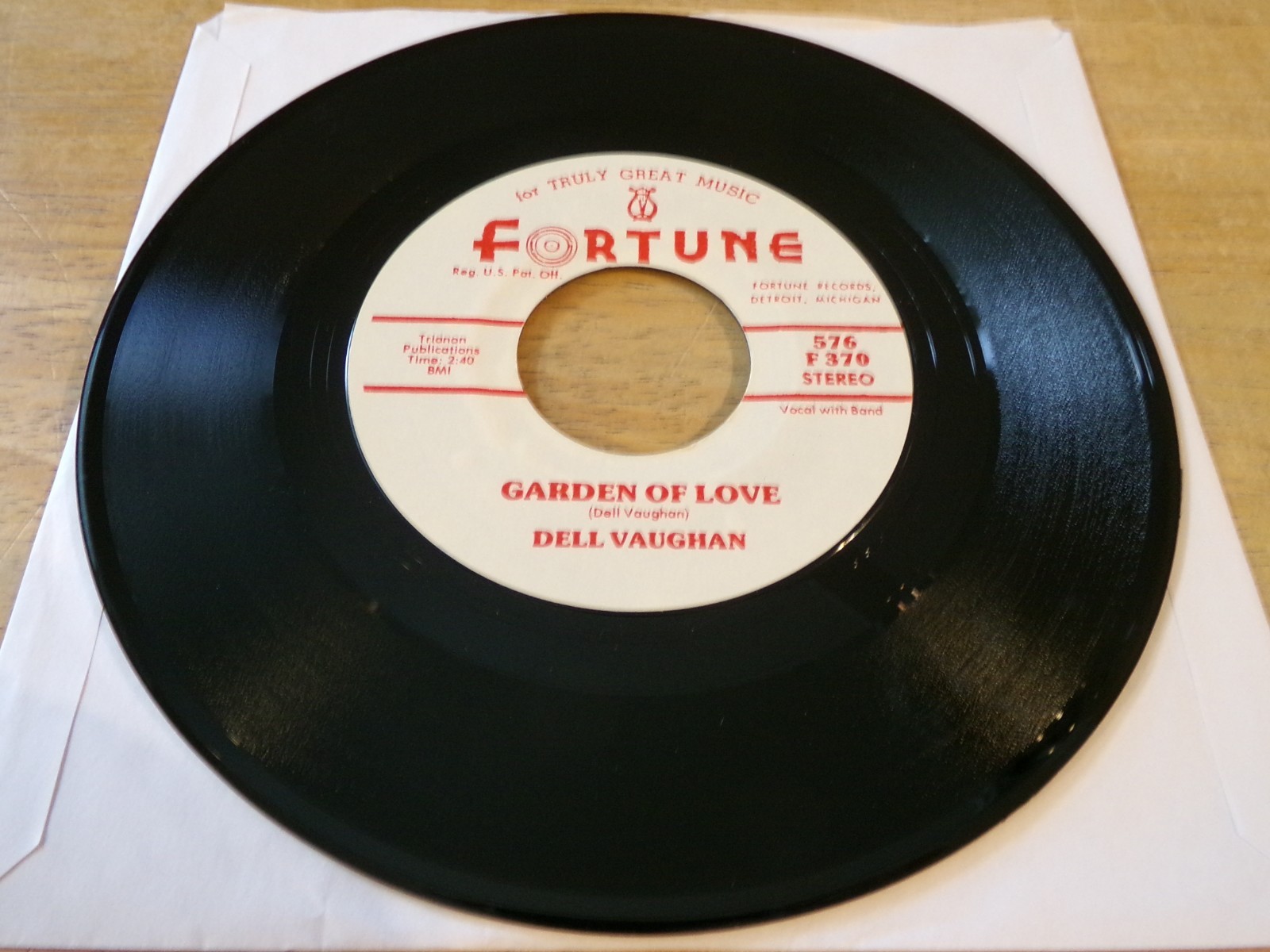 Dell Vaughan 45 – I Need You – Fortune 576 Prev. unreleased