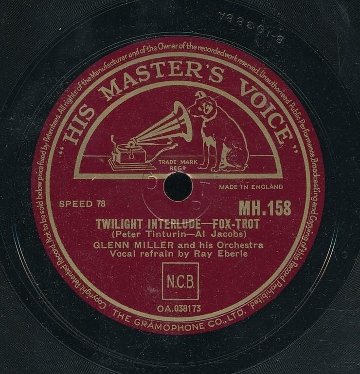 78tk-swing-HMV-UK-M.H. 158-Glenn Miller-(It was written in the stars/Twilight)