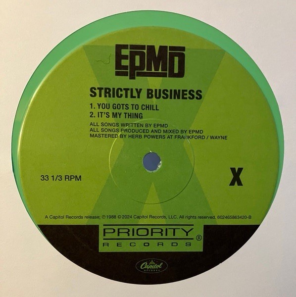 EPMD Strictly Business Priority Records Spring Green Vinyl Double LP *Sealed*