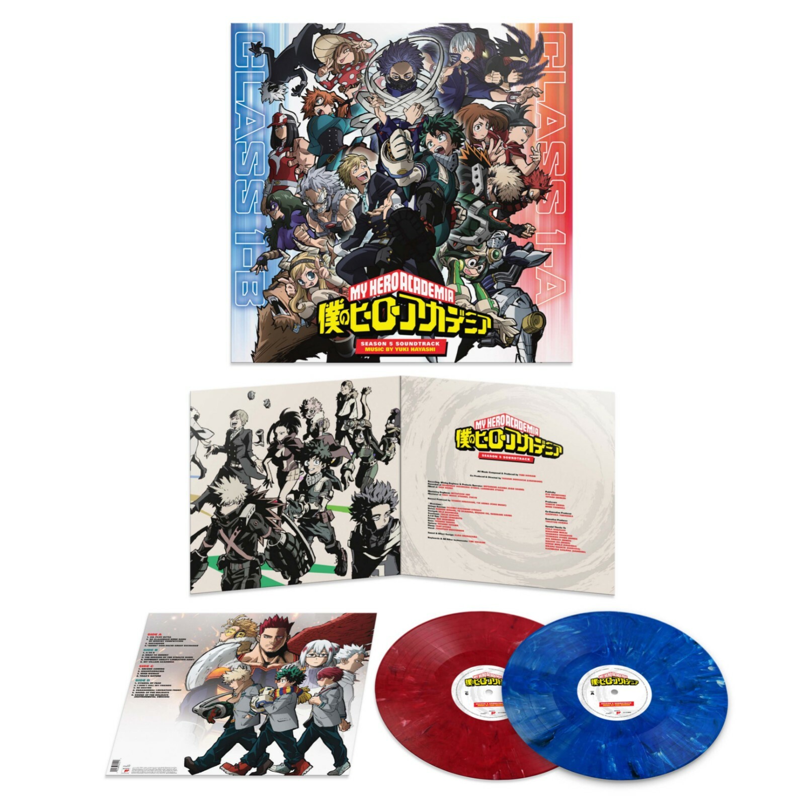 My Hero Academia Season 5 Soundtrack 2x COLOR VINYL LP! Yuki Hayashi Score! NEW!