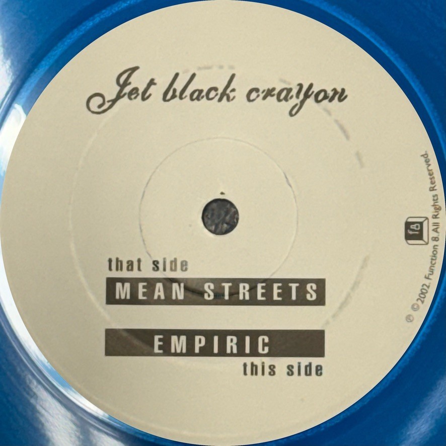 Jet Black Crayon · Tommy Guerrero MEAN STREETS 7″ Blue Vinyl Record 2002 Gadget