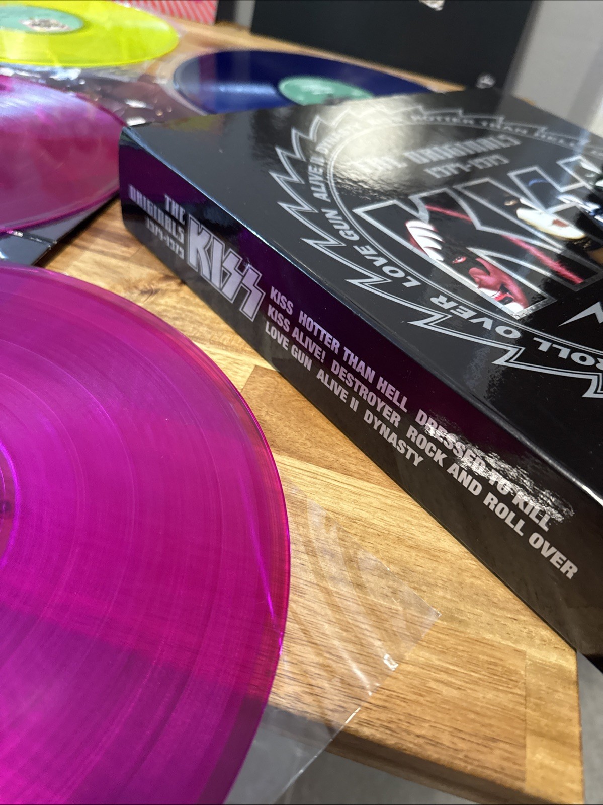 kiss the originals vinyl Box Set Japan Color Lp 1974-1979 Rock Destroyer Hotter