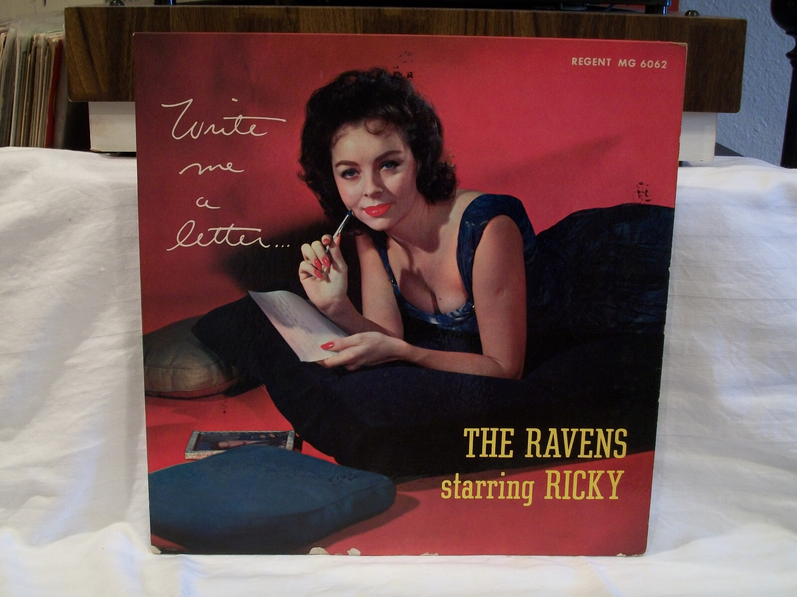 THE RAVENS staring RICKY – WRITE ME A LETTER (MG6062) VG+ cond. RARE PROMO ALBUM