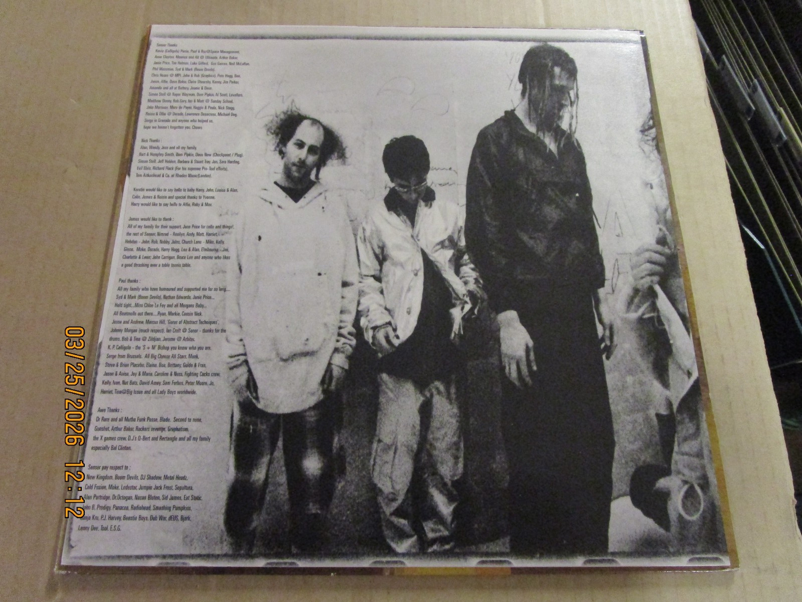 SENSER Asylum Original UK Press LP Used! 1998 Ultimate Records Rock Breakbeat