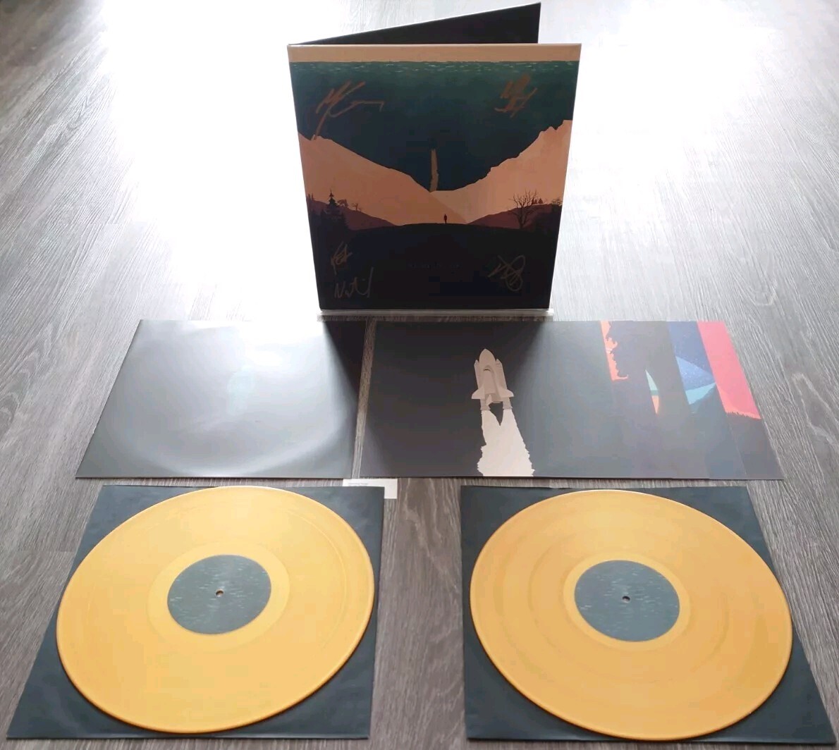 We Lost The Sea – Departure Songs 2x LP Anniversary Edition (Gold) (Signed)-MONO