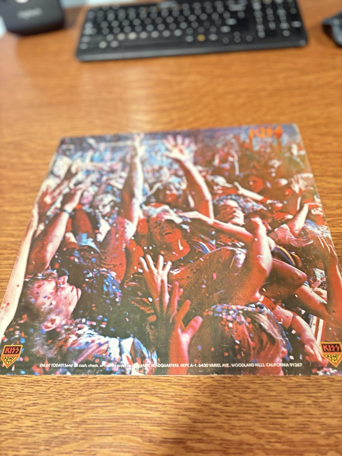 Original 1977 KISS ALIVE ll NBLP 7076-2 Casablanca Insert only