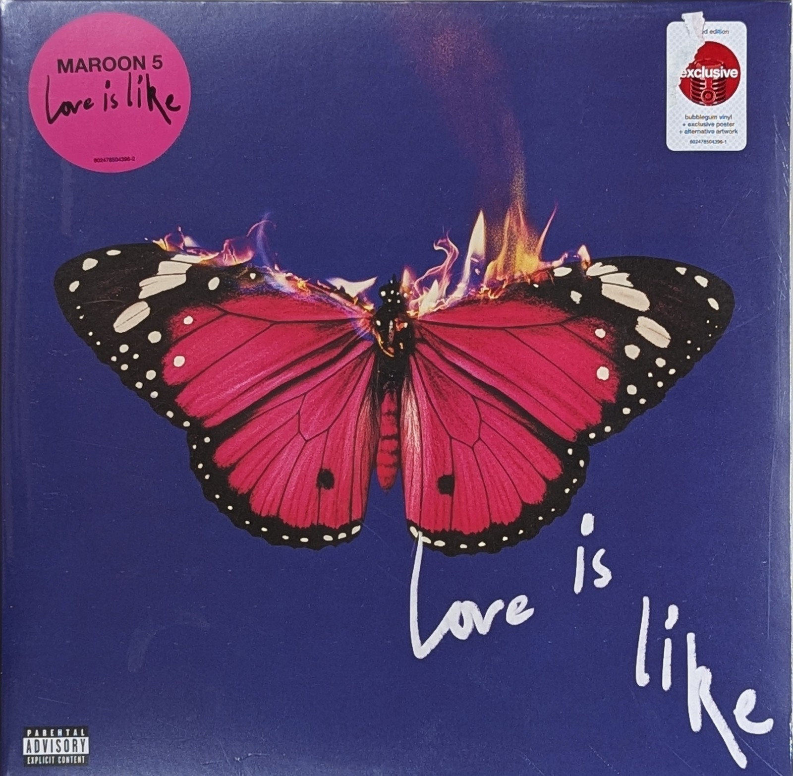MAROON 5 Love is Like SEALED Exclusive LP Bubblegum Vinyl