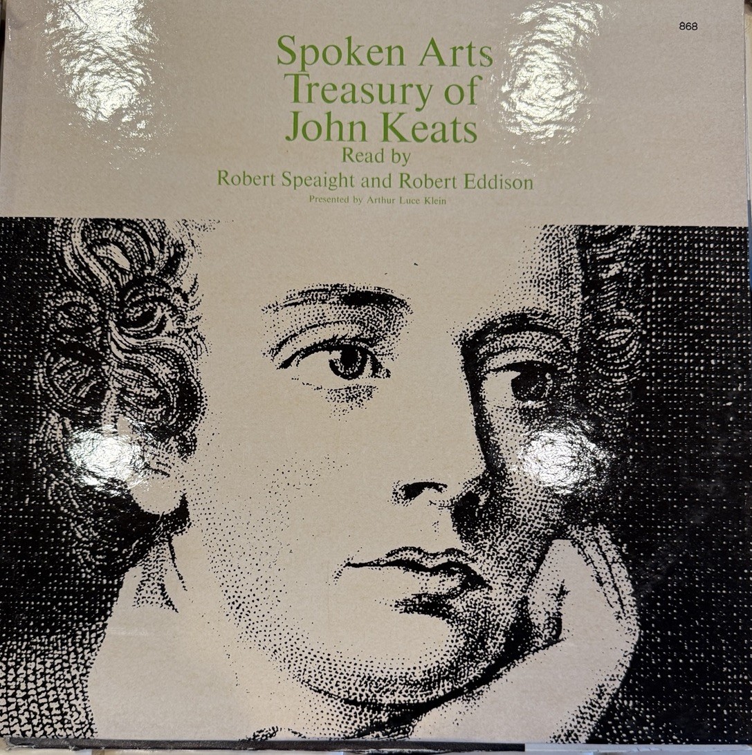 Spoken Arts Treasury of John Keats Vinyl LP Spoken Word Keats Speaight Eddison