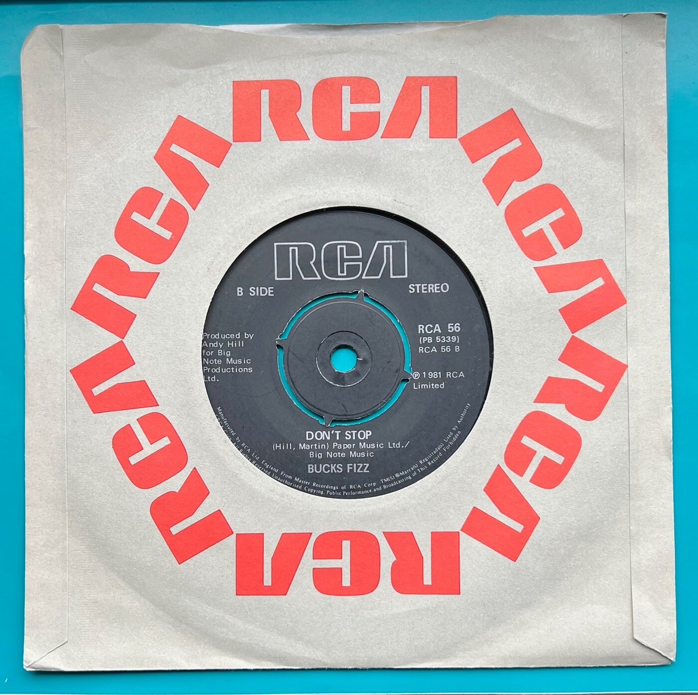 Making Your Mind Up, By Bucks Fizz, 7 Inch Vinyl Single Record, VG/VG