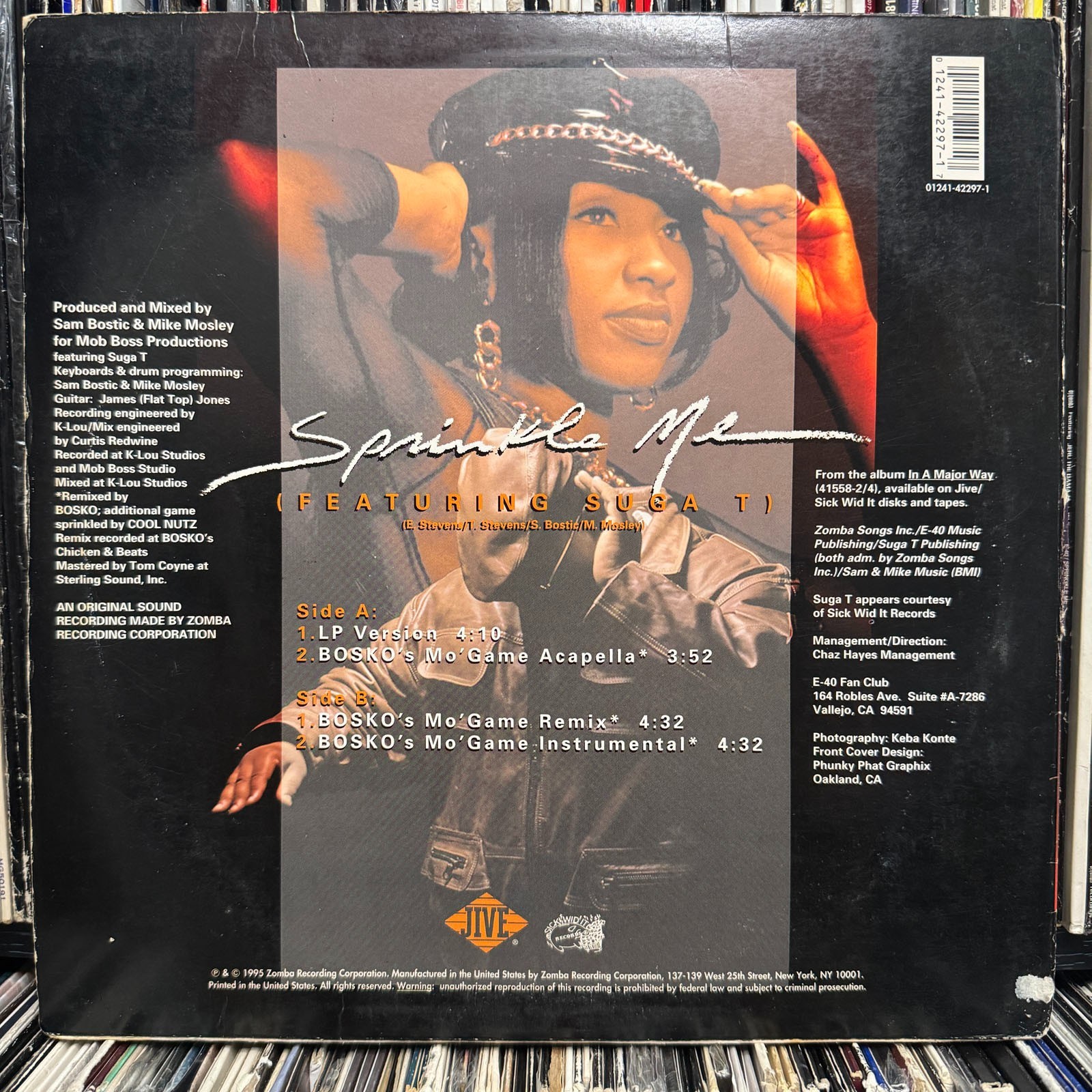 E-40 – SPRINKLE ME / DUSTED N DISGUSTED (12″) 1995!! RARE!! 2PAC + SAM BOSTIC