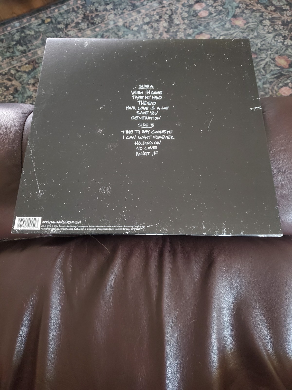 Simple Plan – Simple Plan – 1 LP Clear w/ Black And White Splatter Vinyl