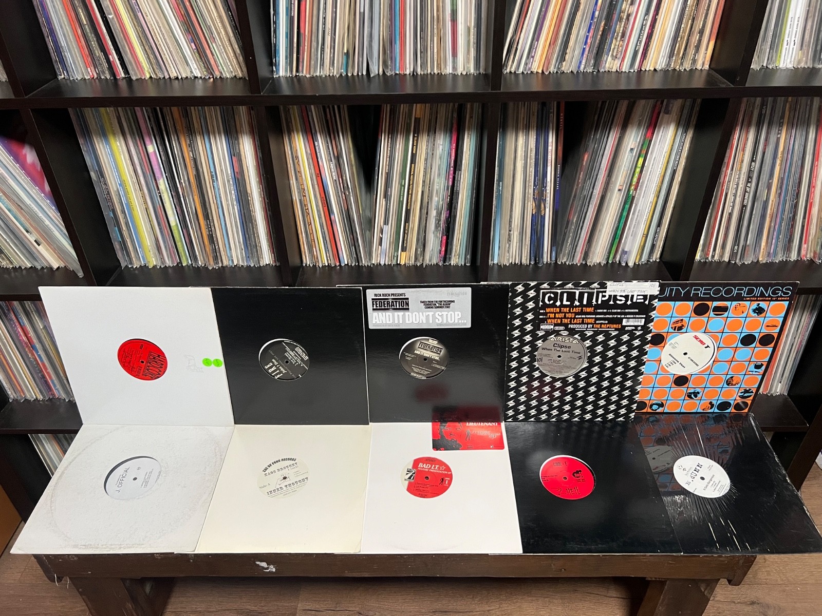 Lot of 10 Gangsta Rap 12″ LP Singles 90’s 2000’s Clipse Cool-E Bay Area