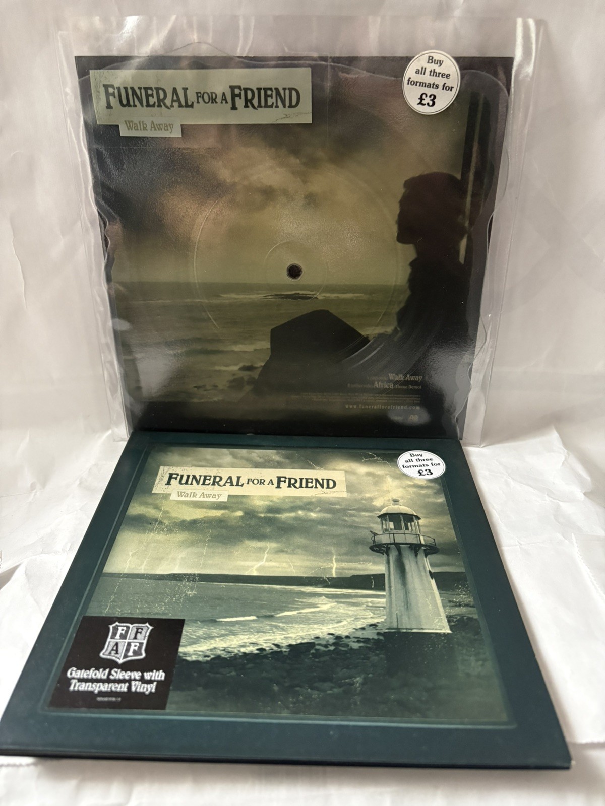 Funeral For A Friend Walk Away 7” Vinyl Singles 2 Part Set Mint