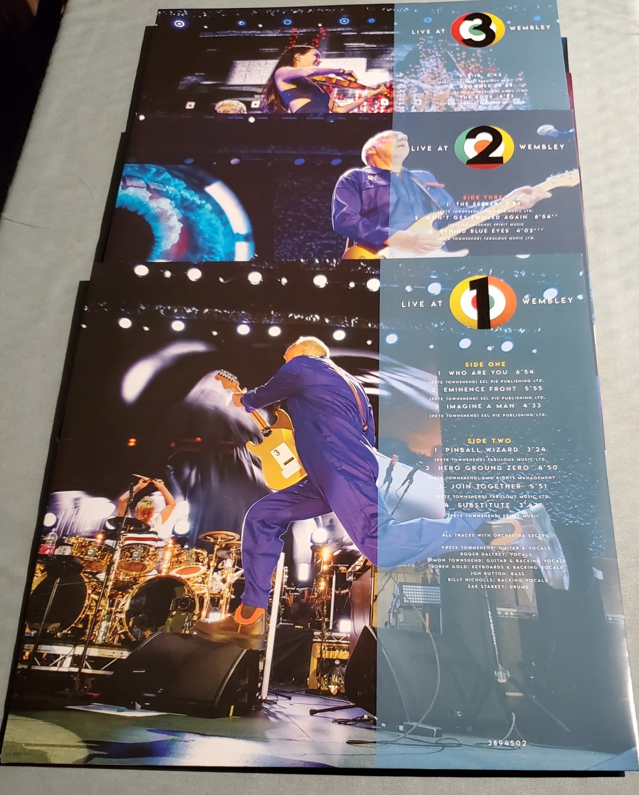 The Who – With Orchestra Live At Wembley – 3LP W/ INSERT RED, ORANGE & YELLOW 20