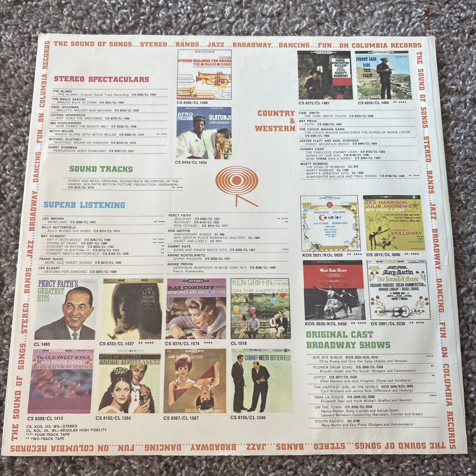 The Dave Brubeck Quartet/Time Out Colombia Records 1959 Mono OG No CBS VG