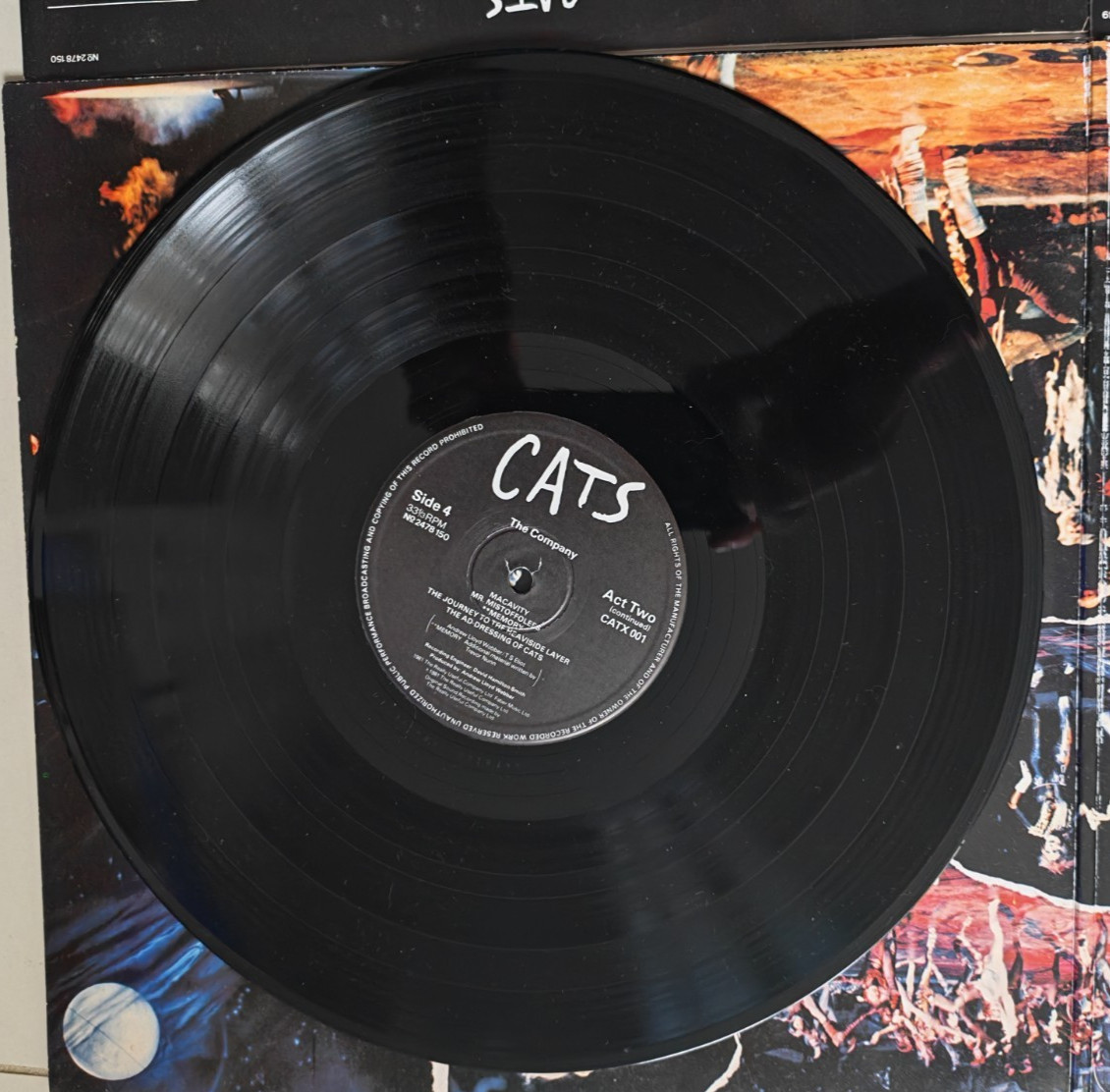 Cats Andrew Lloyd Webber Musical Double LP 1981 Vinyl Record Polydor CATX 001