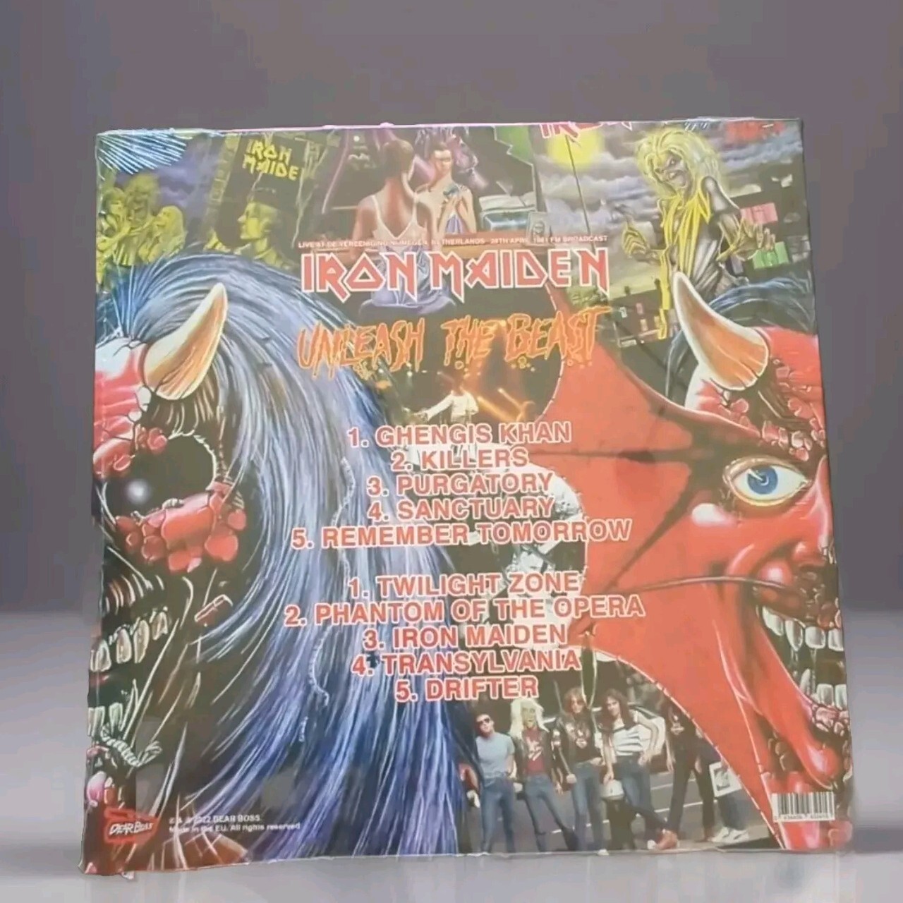 IRON MAIDEN UNLEASH THE BEAST LP LIVE 1981 SEALED PINK VINYL Ltd. 500 Copies