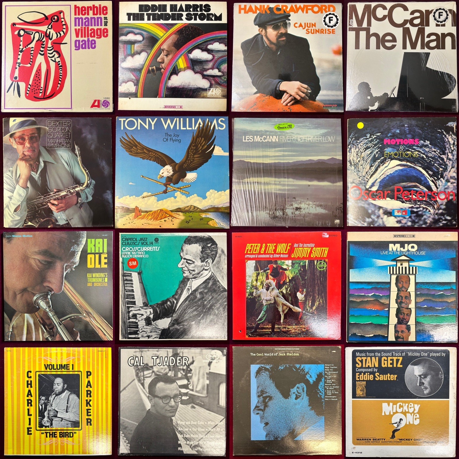 Curated Vintage Jazz Vinyl Record Mystery Box – 4 Albums Various Titles & Labels