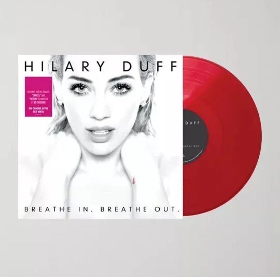 Hilary Duff Breathe In Breathe Out Exclusive Opaque Apple Red Colored Vinyl LP