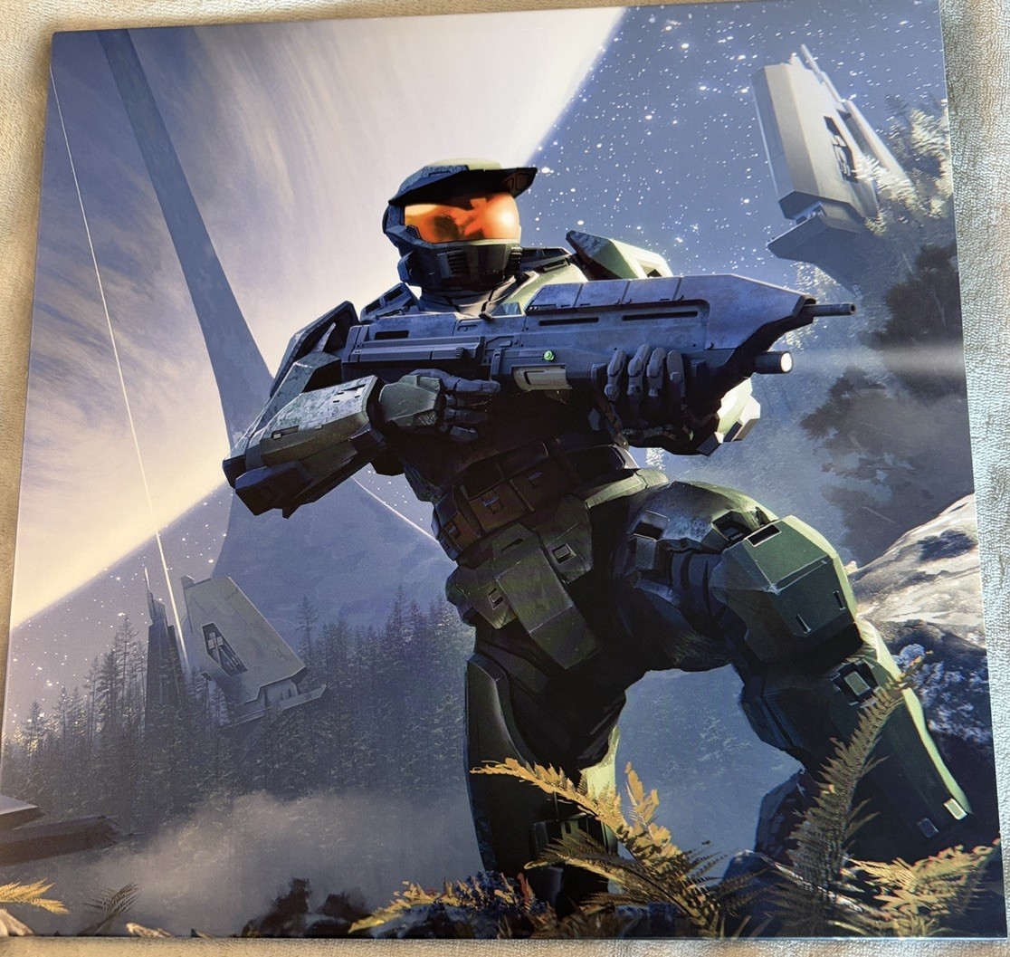 Halo 1 Combat Evolved Game Soundtrack, 2 LP Green/ Black Swirl Vinyl_Laced