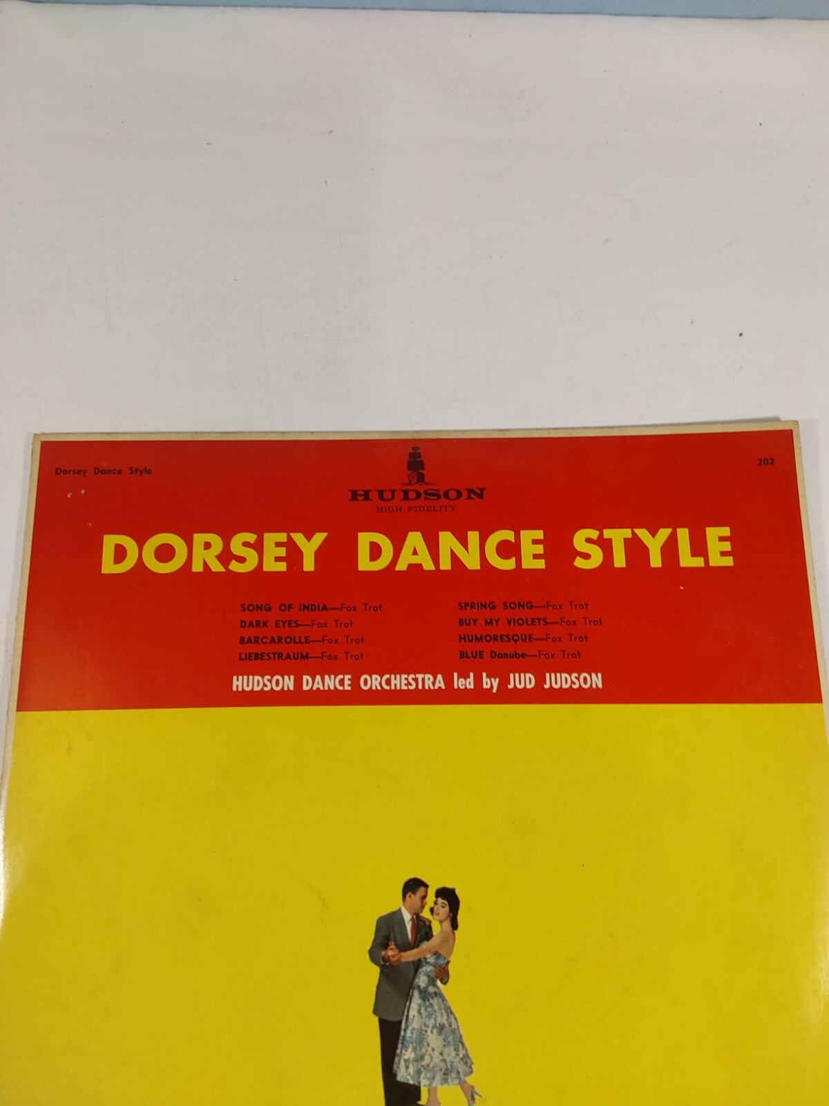 Hudson Dance Orchestra Led By Jud Judson Dorsey Dance Style 33RPM Record