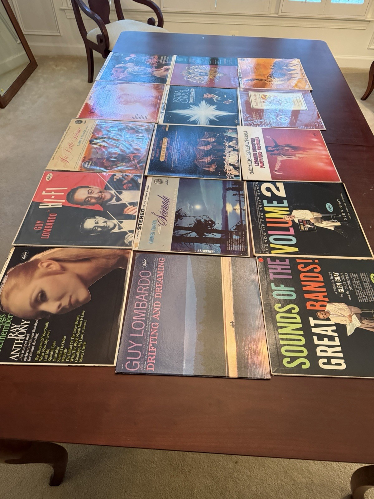 Lot of 15 Capitol Vintage Vinyl Records Various Artists See Desc And Pics