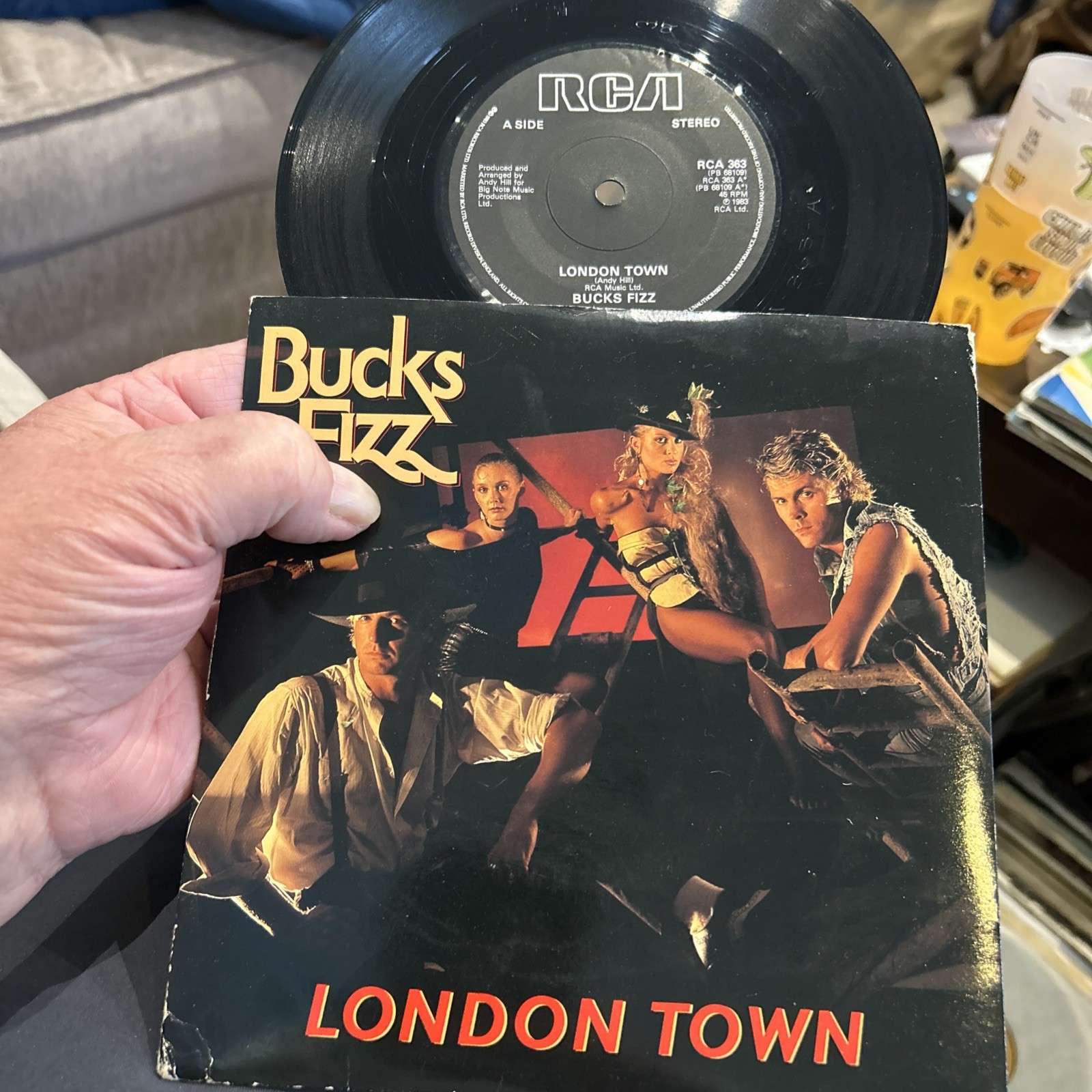 BUCKS FIZZ – London Town 7” Vinyl Record VG
