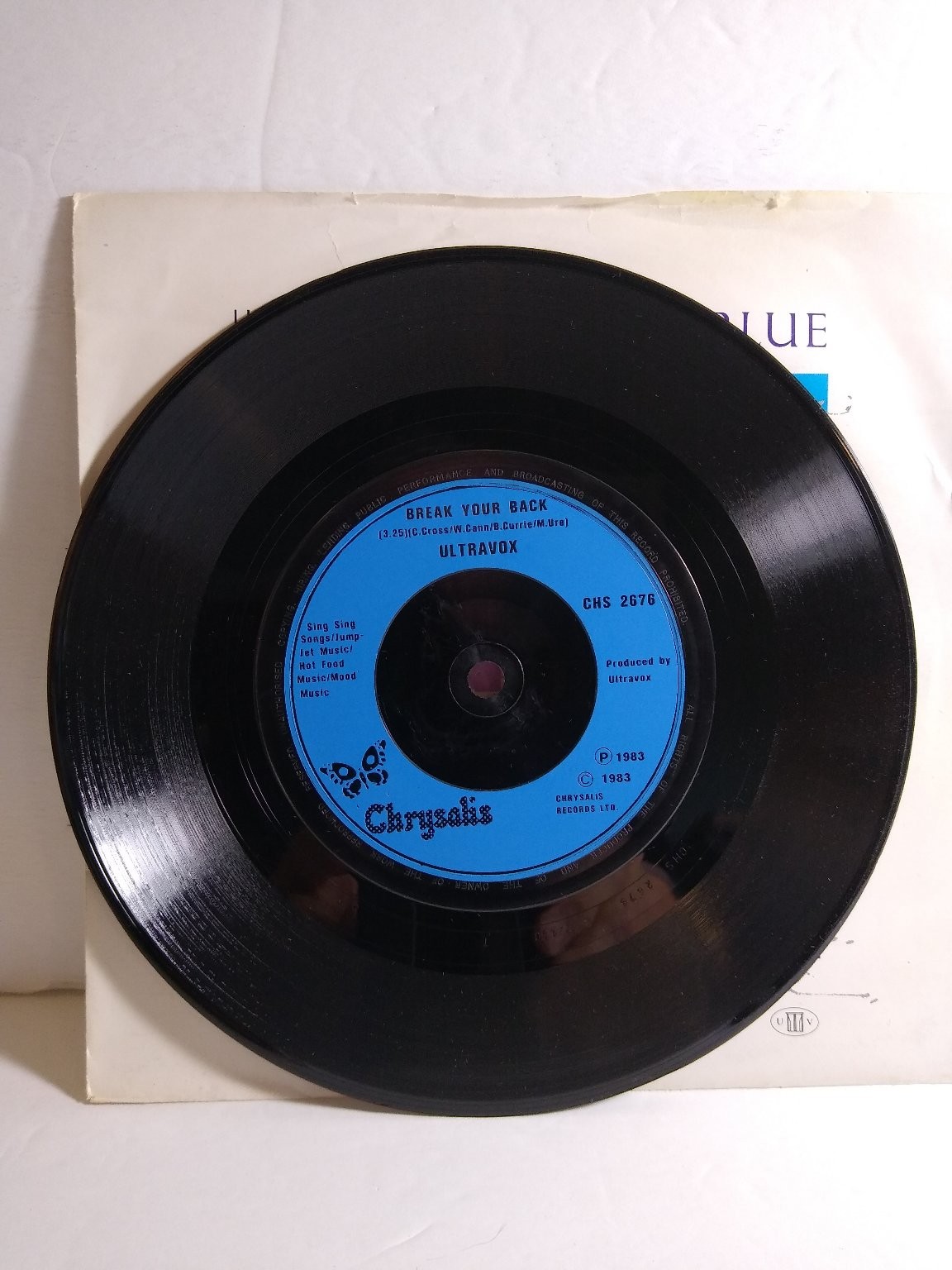 Ultravox – Visions In Blue 7″ Single 1983 Chrysalis Synthpop 45 RPM New Wave