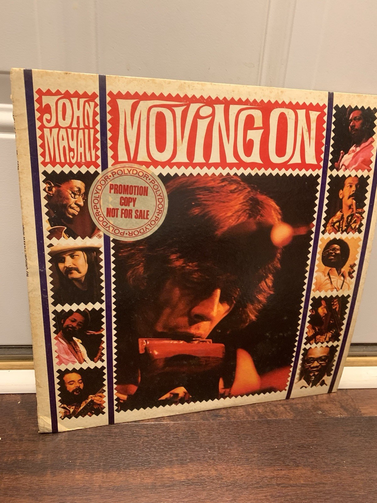 JOHN MAYALL -Moving On LP (1972) Blues Rock White Label Promo EXCELLENT Vinyl Lp