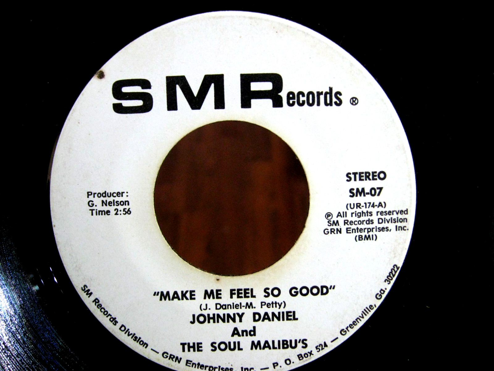 RARE Soul/Funk PROMO 45 JOHNNY DANIEL & The SOUL MALIBU’s Make Me Feel so Good