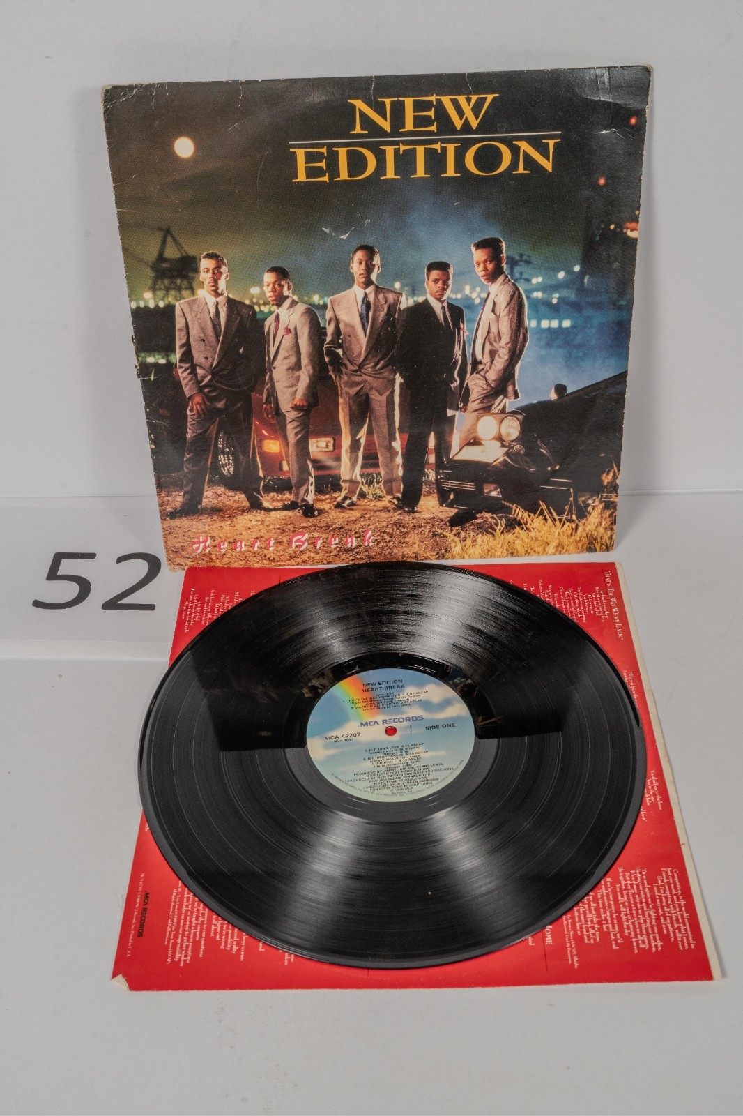 New Edition Heart Break 1988 LP US Orig MCA 42207 Jimmy Jam Terry Lewis R&B VG+