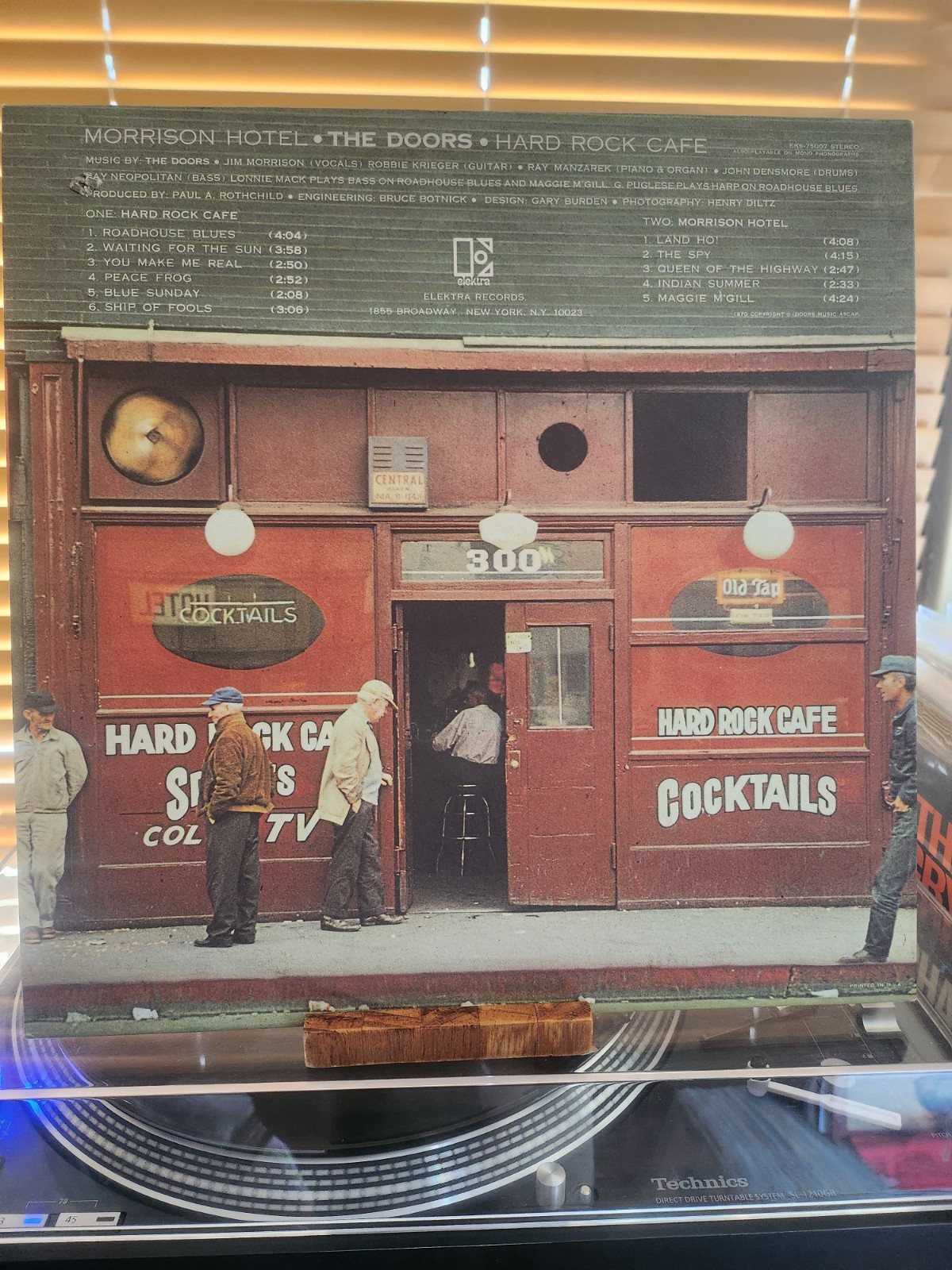 The Doors, Morrison Hotel, 1970 1st Elektra, EKS-75007, Gatefold, VG+/VG+