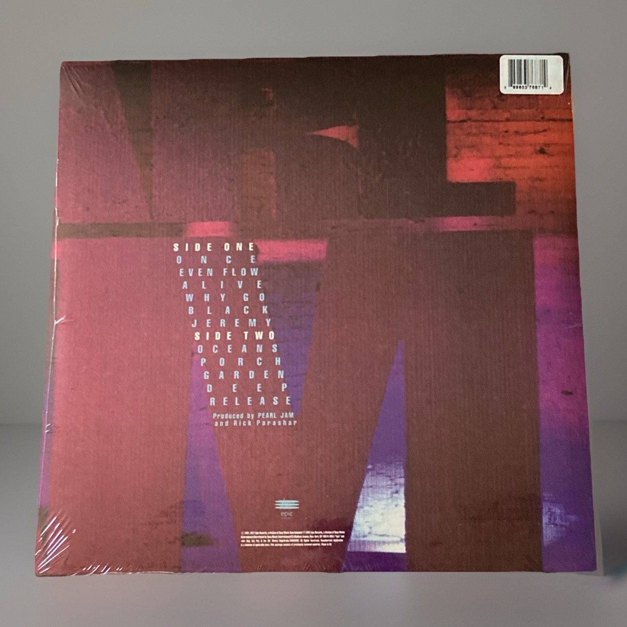Pearl Jam – Ten – Vinyl LP – Epic Records – New/Sealed