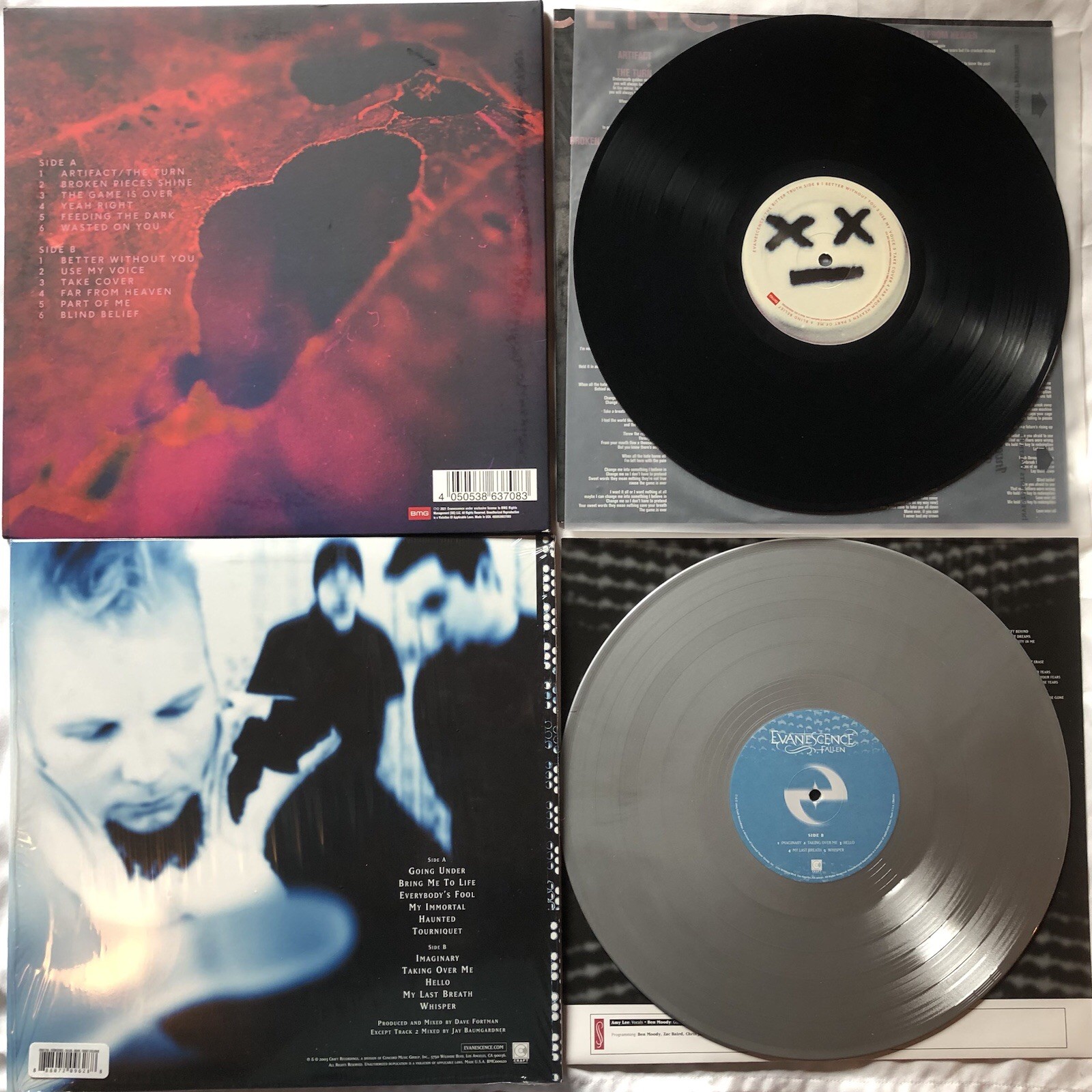 2LP Lot! Evanescence Fallen LP The Bitter Truth LP LTD Edition NM Metal NuMetal
