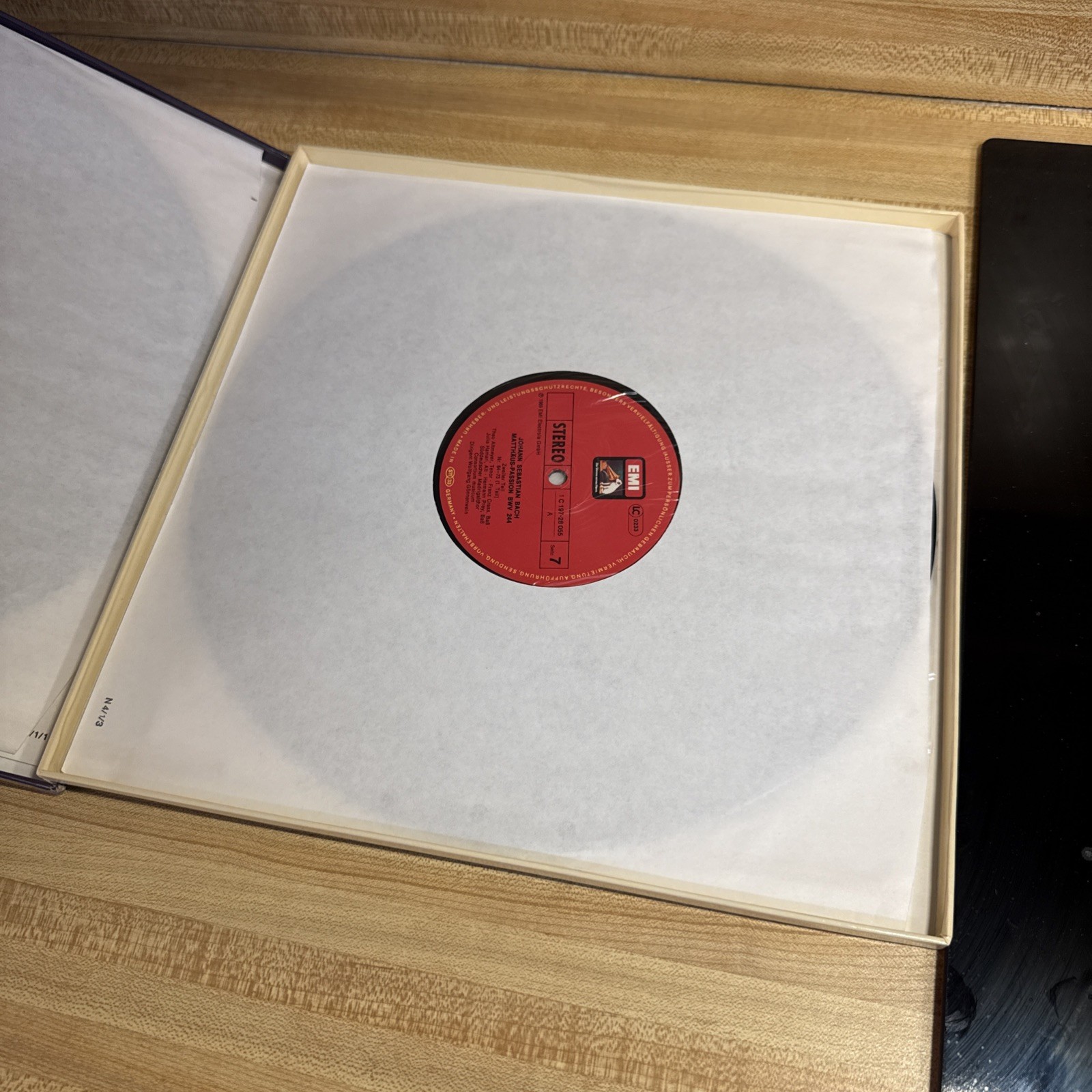 4 LP Box Booklet – Bach Matthäus-Passion – Gönnenwein – EMI 1C 197-28 052/ 55