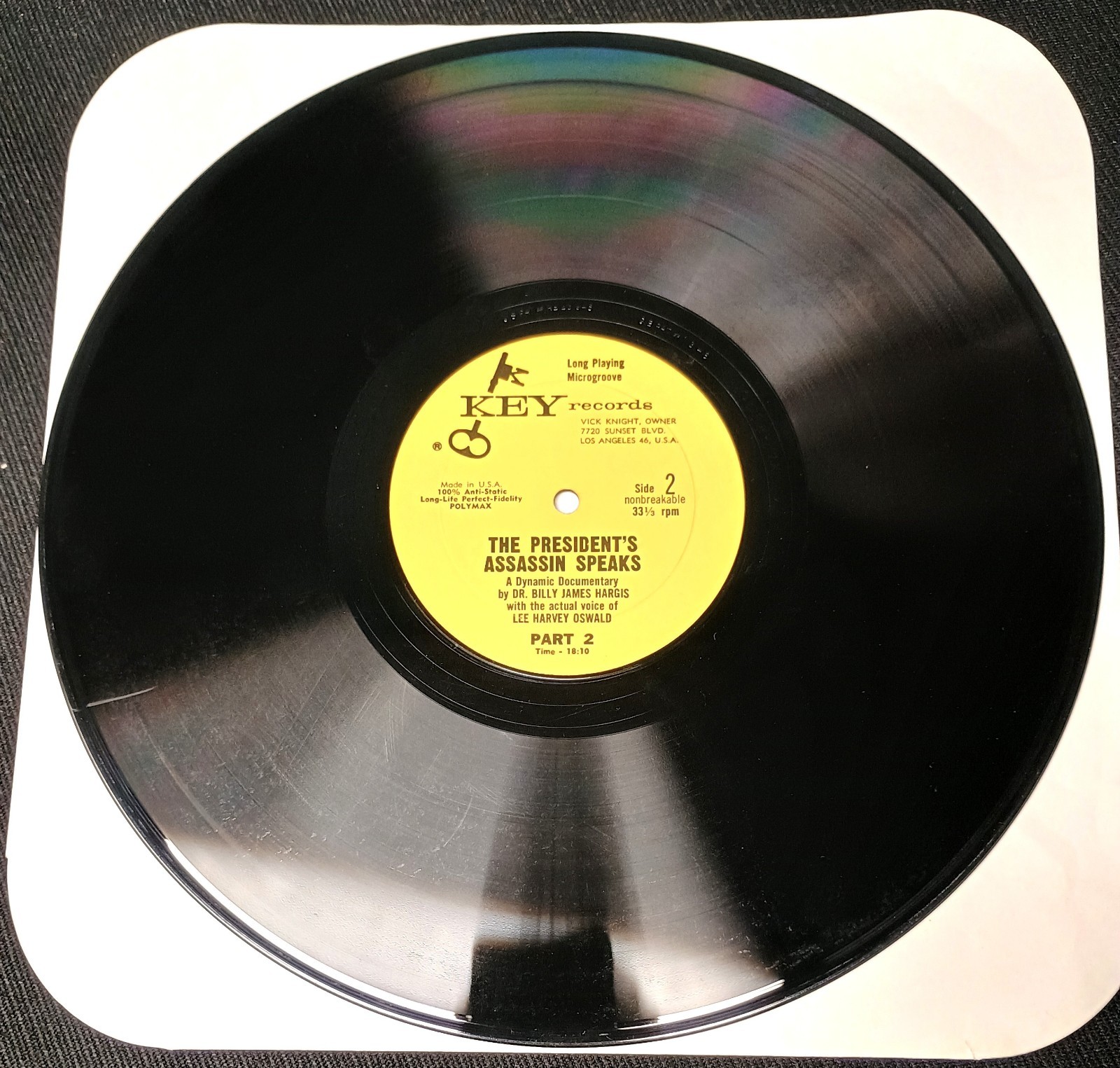 HTF spoken word lp LEE HARVEY OSWALD President’s Assassin Speaks JFK Kennedy ’63