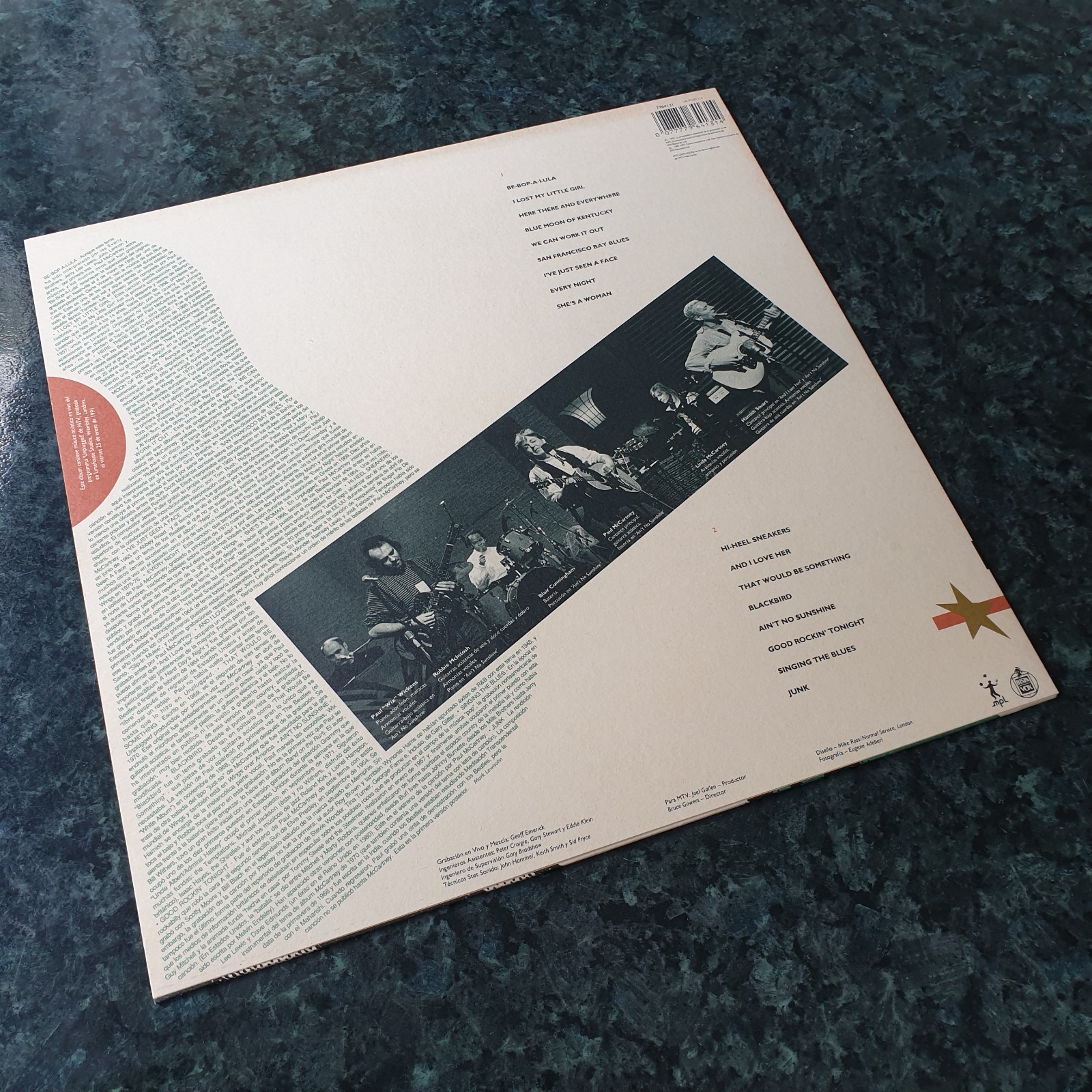 Paul McCartney – Unplugged (The Official Bootleg) – 1991 MPL Parlophone 7964131