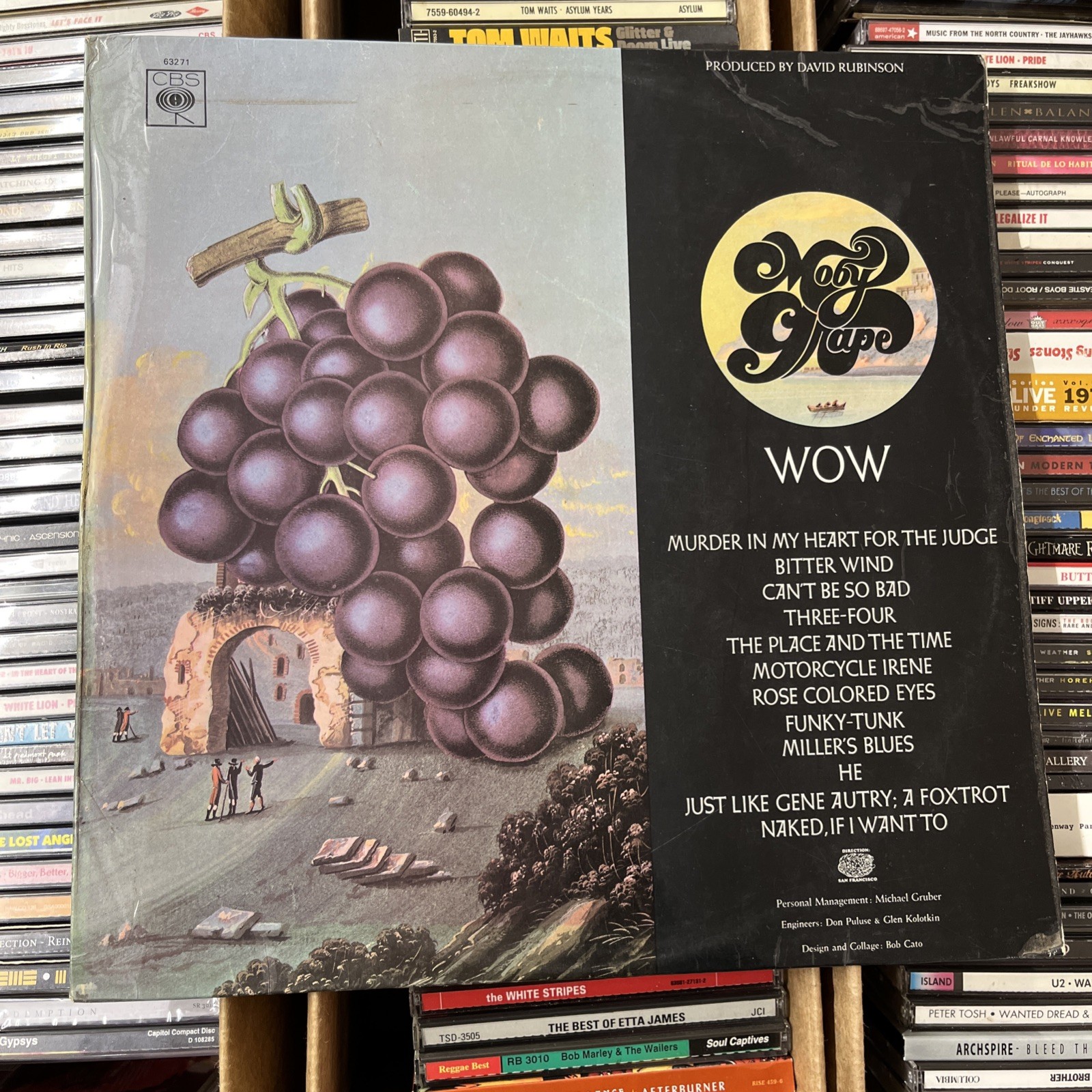 MOBY GRAPE WOW 1968 CBS S 63271 UK 1ST PRESS VG/VG Orange Label CBS